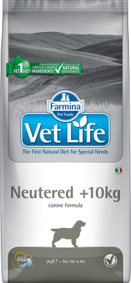 FARMINA VET LIFE Neutered для кастрированных, стерилизованных собак более 10кг. 2кг
