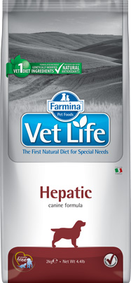 FARMINA VET LIFE CANIN HEPATIC для взрослых собак при заболеваниях печени 2кг