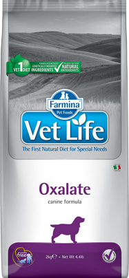FARMINA VET LIFE CANIN OXALATE для взрослых собак при мочекаменной болезни (ураты, оксалаты) 2кг