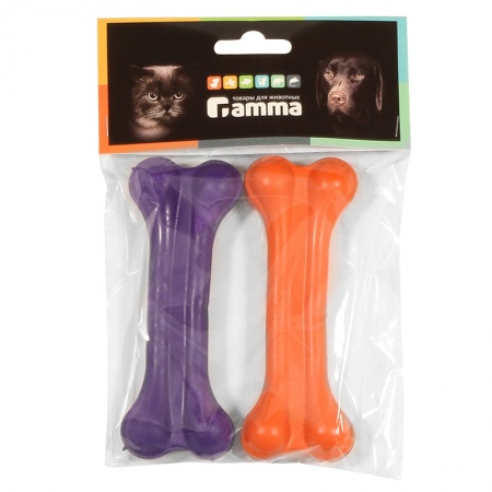 Gamma Игрушка для собак из резины "Кость литая №3", 130мм, (уп.2шт)