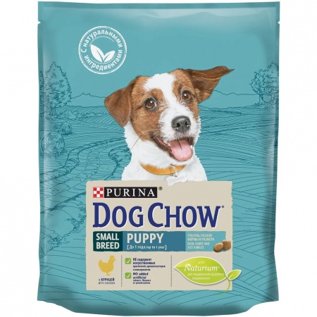 Сухой корм Purina Dog Chow для щенков мелких пород до 1 года с курицей 800г