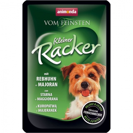 Пауч Animonda Vom Feinsten Kleiner Racker для собак, c куропаткой и майораном 85г