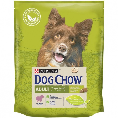 Сухой корм Purina Dog Chow Adult для взрослых собак старше 1 года с ягненком 800г