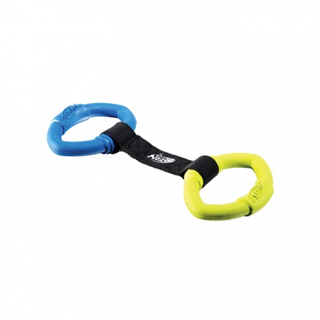 Игрушка для собак Nerf Dog "Кольца резиновые с нейлоновой перемычкой", 32,5 см