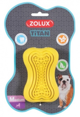 Игрушка для собак Zolux "Кость-кормушка" (серия Титан) 10см