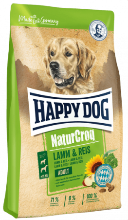 Корм Happy Dog NaturCroq Ягненок и рис для взрослых собак всех пород 4кг