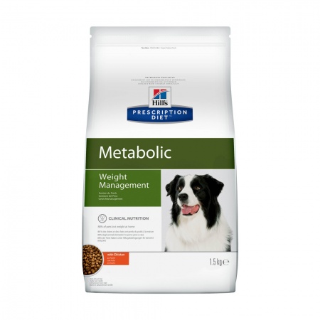 Корм для собак Hill's Prescription Diet Metabolic способствует снижению и контролю веса, с курицей  1,5кг