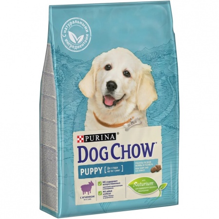 Сухой корм Purina Dog Chow Puppy для щенков до 1 года с ягненком 2,5кг