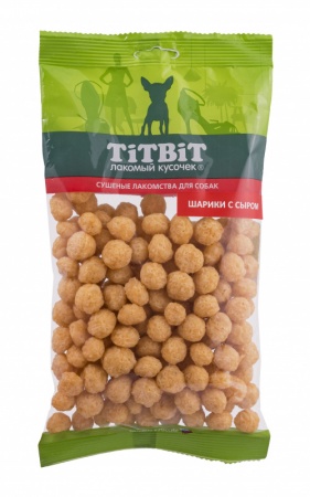 TiTBiT Шарики с сыром для собак Золотая коллекция 95 г