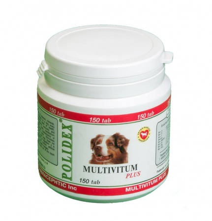 POLIDEX Multivitum для собак 150таблеток