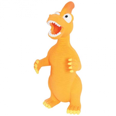 Игрушка для собак Zolux "Динозавр", оранжевая, 24 см