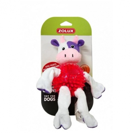 Игрушка плюшевая для собак Zolux "Корова", 23 см