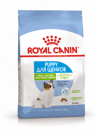 Корм Royal Canin для щенков карликовых пород от 2 до 10 месяцев, X-Small Puppy 500г