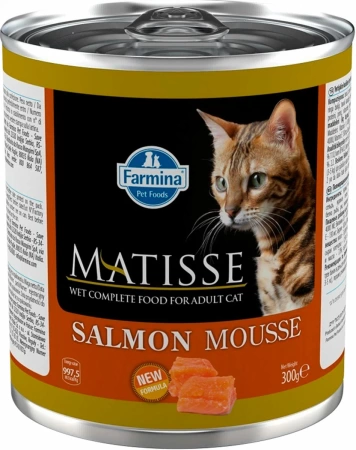 Matisse Cat Mousse Salmon консервы мусс для кошек с лососем 300г