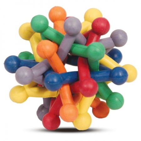 Игрушка для собак "Кристалл разноцветный с шариками" (средний), 10 см TRIOL
