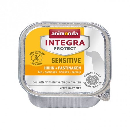 Консервы Animonda Integra Sensitive c курицей и пастернаком для собак при пищевой аллергии 150г