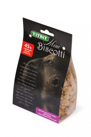 TiTBiT Печенье Бискотти-мини с бараниной  и фруктами 200г