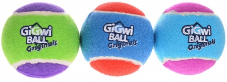 Игрушка для собак GiGwi "Мячи", с пищалкой, диаметр 8 см 1шт