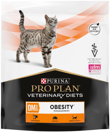 Pro Plan Veterinary diets OM корм для кошек при ожирении 350г