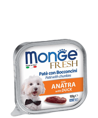 Monge Dog Fresh консервы для собак утка 100г