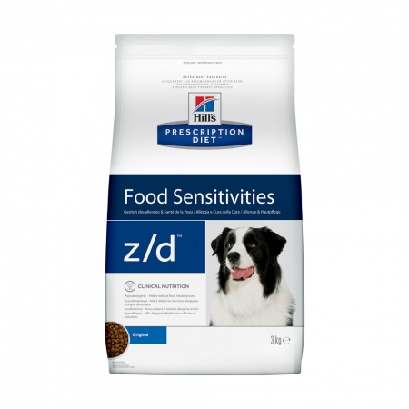 Корм корм для собак Hill's Prescription Diet z/d Food Sensitivities при пищевой аллергии 3кг