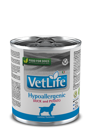 Farmina Vet life Dog Hypoallergenic Duck & Potato консервы для собак при пищевой аллергии 300г